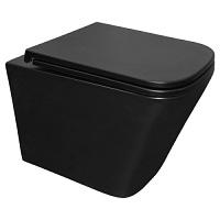 Унитаз подвесной Azario Teramo черный матовый