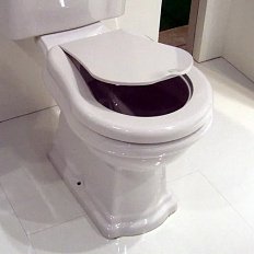 Чаша для унитаза-компакта Kerasan Retro слив в стену, белая