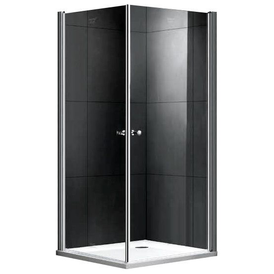 Душевой уголок Gemy New Rockcoco 80x80 см профиль хром S03152C (детальная фотография)