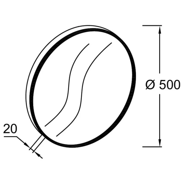 Зеркало Jacob Delafon Odeon Rive Gauche 50 см золотое EB1176-GLD (детальная фотография), в наличии