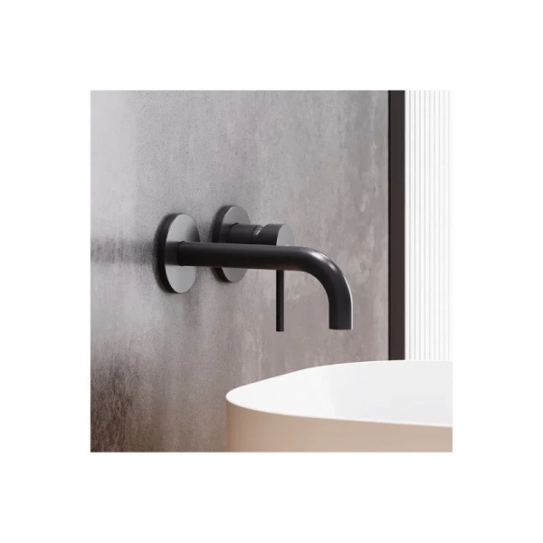 Смеситель для раковины Damixa Scandinavian Pure встраиваемый, черный 360260300 (детальная фотография), современные, hi-tech