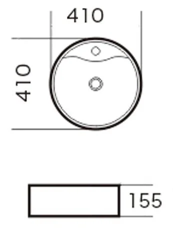 Раковина Grossman 41 см белая GR-3012 (детальная фотография), современные, hi-tech