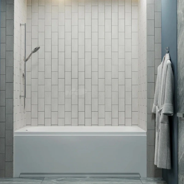 Ванна акриловая Diwo Углич 170 x 70 см, с каркасом, цвет белый, Щ0000055175/Щ0000048581 (детальная фотография), современныe, hi-tech