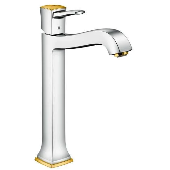 Смеситель для раковины Hansgrohe Metropol Classic хром/золото 31303090 (детальная фотография)
