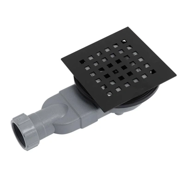 Душевой поддон BelBagno Uno 90х90 см белый, накладка черная матовая TRAY-MR-UNO-A-90-35-W-NO (детальная фотография), нет в наличии