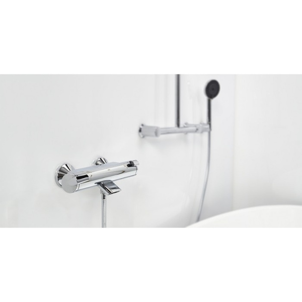 Смеситель для ванны и душа термостатический Oras Optima 7140U (детальная фотография), хром