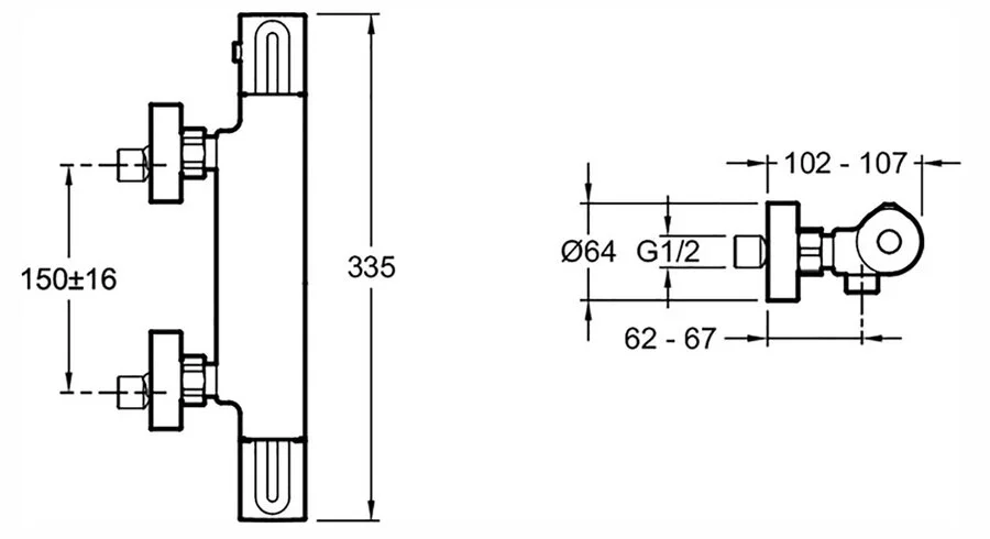 Смеситель для душа Jacob Delafon Metro хром E24394-CP (детальная фотография), для душа
