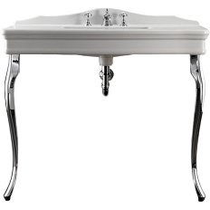 Раковина консоль Devon & Devon Colette 109 см ножки металлические, хром