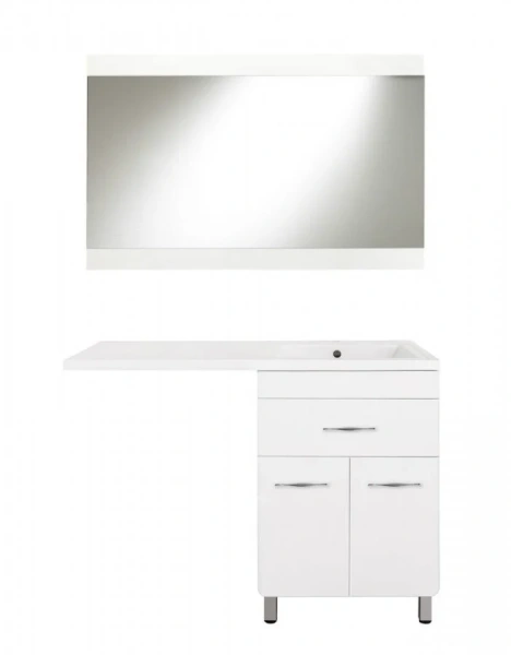 Тумба под раковину напольная Style Line Валеро 58 см белая ЛС-00000578 (детальная фотография), 60 см