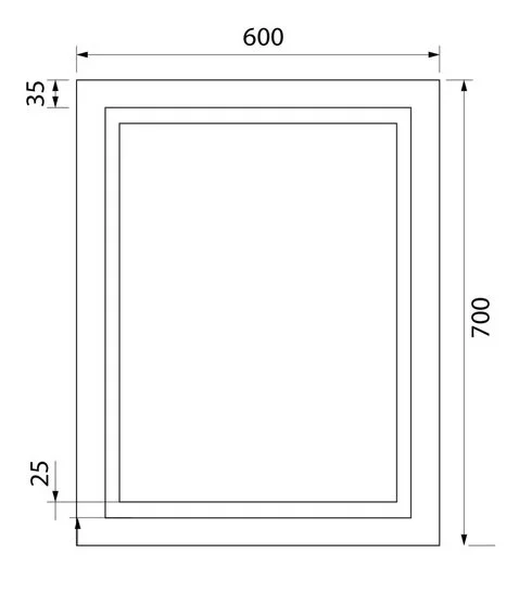 Зеркало с подсветкой IDDIS Zodiac 60 см прямоугольное ZOD60T0i98 (детальная фотография), нет в наличии