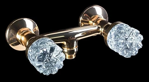 Смеситель для душа Boheme Crystal золото - фото 3