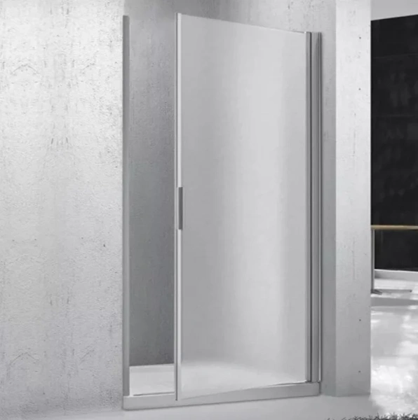 Душевая дверь в нишу Belbagno Sela 55 см стекло рифленое SELA-B-1-55-P-Cr (детальная фотография)