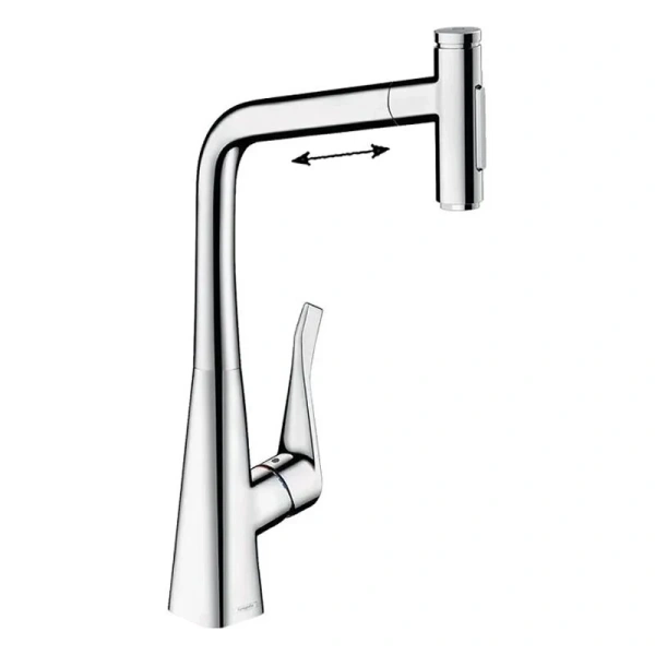 Смеситель для кухни Hansgrohe Select хром 73816000 (детальная фотография)