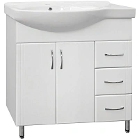 Тумба под раковину напольная Style Line Эко Стандарт 80 см правая