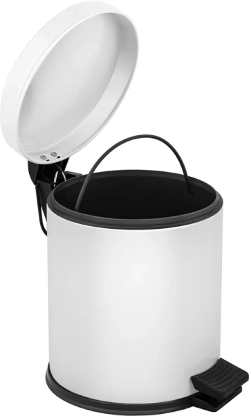 Мусорное ведро Berges белый 122002 (детальная фотография), современные, hi-tech