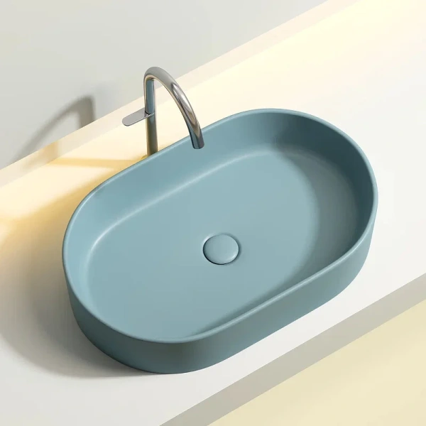 Раковина Ceramicanova Element 60 см зеленая CN6048MLG (детальная фотография), из санфарфора