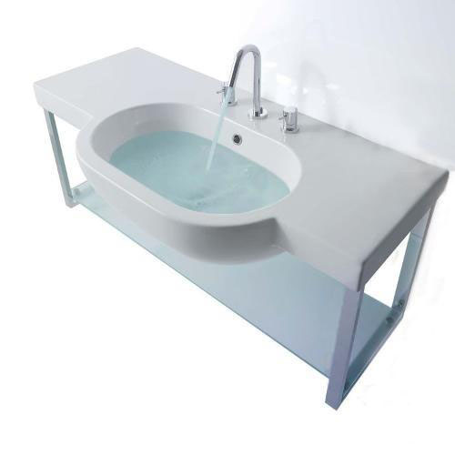 Раковина консоль Globo Bowl SC0141X (детальная фотография)