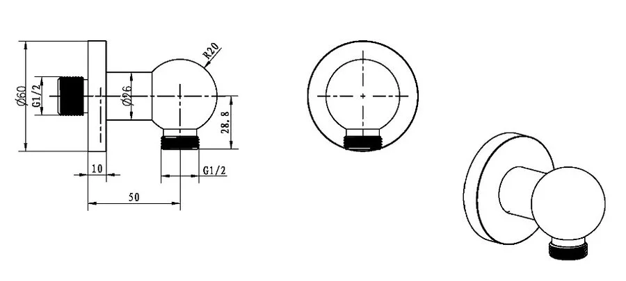 Штуцер Boheme Medici бронза 604 (детальная фотография), в наличии