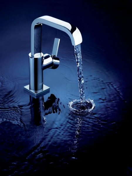 Смеситель для раковины Grohe Allure 32146000 (детальная фотография), однорычажные, двухрычажные