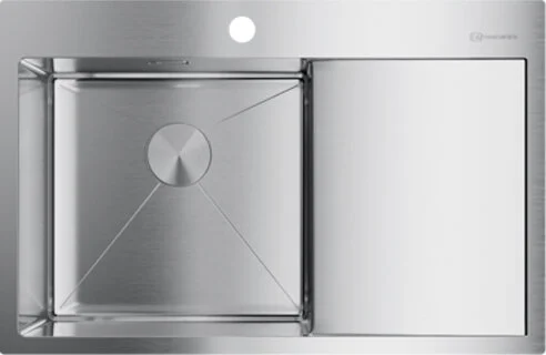 Мойка для кухни Omoikiri Akisame 78-IN-L 78 см нержавеющая сталь чаша слева 4973060 (детальная фотография)