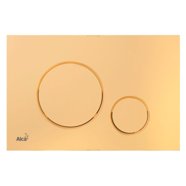 Клавиша смыва Alcaplast Thin золото M675 (детальная фотография)