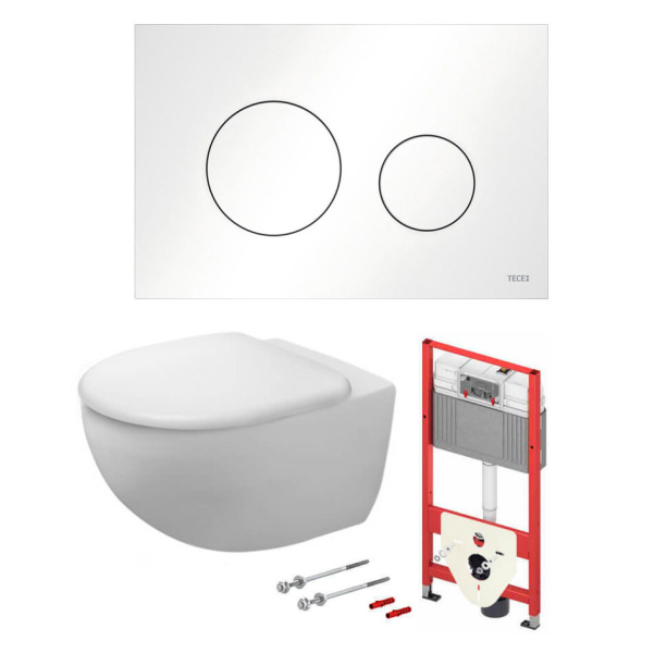 Унитаз с инсталляцией TECE 1000102 (детальная фотография)