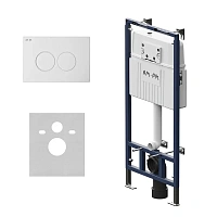 Инсталляция для унитаза Am.Pm MasterFit с кнопкой белой