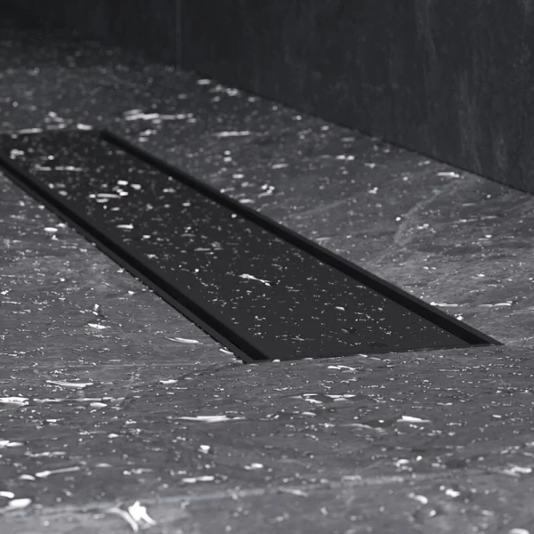 Душевой лоток Am.Pm PrimeFlow 50 см черный матовый W02SC-U11-050-04BM (детальная фотография), с сухим затвором, с мокрым затвором