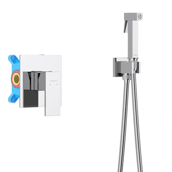 Гигиенический душ со смесителем Акватек Либра хром AQ1619CR (детальная фотография)