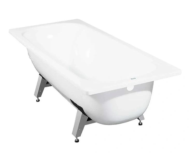 Стальная ванна ВИЗ Donna Vanna 120 x 70 см, с ножками, цвет белый, DV-23901 (детальная фотография), 120х70