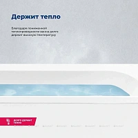 Ванна акриловая Aquanet Bright 180 x 75 см, с каркасом, цвет белый, 00347766