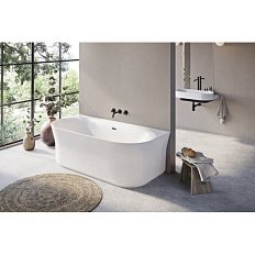 Ванна акриловая Ravak Ypsilon 180x90 см перелив черный