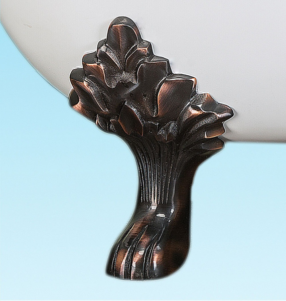 Ванна чугунная, ножки бронза, Elegansa Taiss TAISS BRONZE (детальная фотография), чугунные