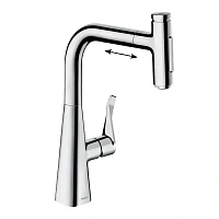 Смеситель для кухни Hansgrohe Metris Select M71 хром