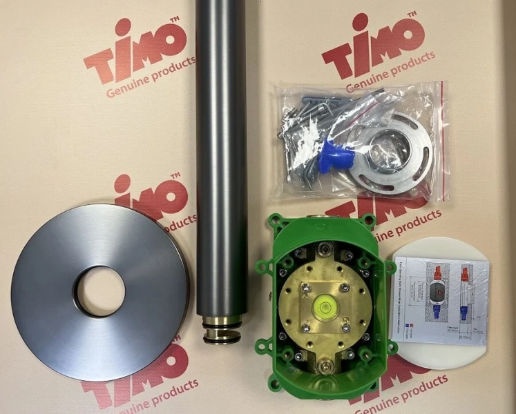 Смеситель для ванны Timo Saona черное золото 2310/18Y-CR (детальная фотография), напольные