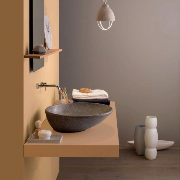 Раковина накладная Globo Le Pietre LAT50 (детальная фотография), современные, hi-tech