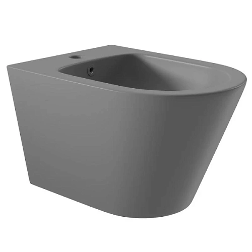 Биде подвесное Aqueduto CONE серое матовое - фото 4