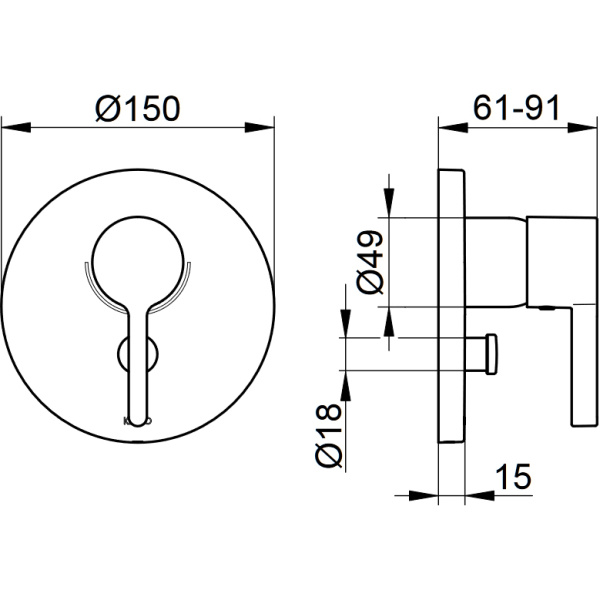 Схема (детальная фотография), для душа