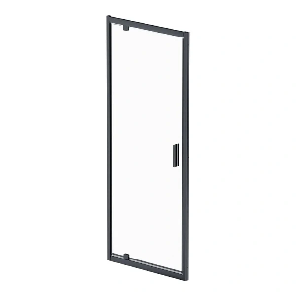 Душевая дверь в нишу Am.Pm Gem 80 см профиль черный W90G-80-1P-BT (детальная фотография)