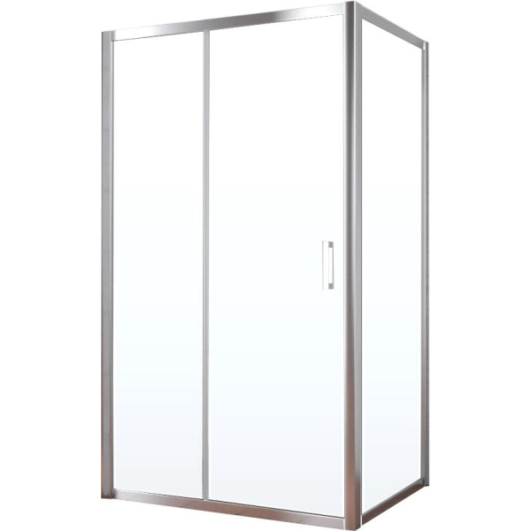 Душевой уголок стекло прозрачное Vegas-glass ZP+ZPV 115х80 01 (детальная фотография), прямоугольные
