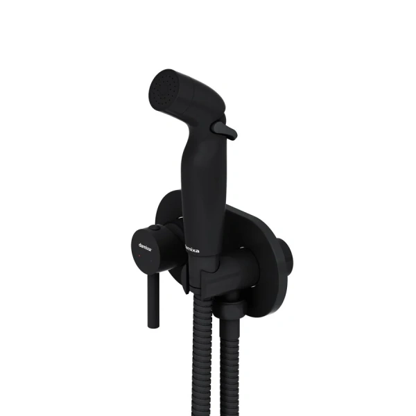 Гигиенический душ со смесителем Damixa Option черный 212000300 (детальная фотография), черные