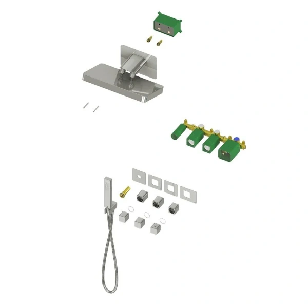 Душевой комплект Timo Petruma хром SX-5249/00SM (детальная фотография), душевые комплекты, наборы