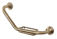 Поручень для ванной Boheme Medici с мыльницей, бронза