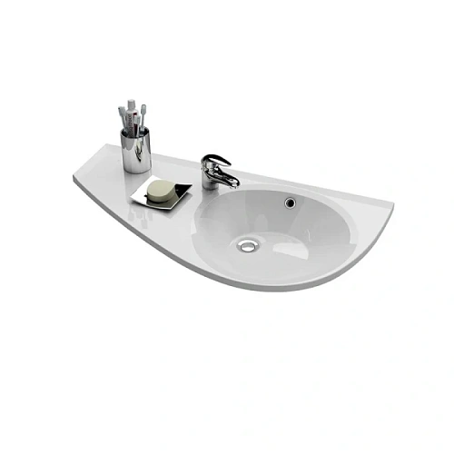 Раковина Ravak Avocado 85 см белая, правое крыло - фото 2