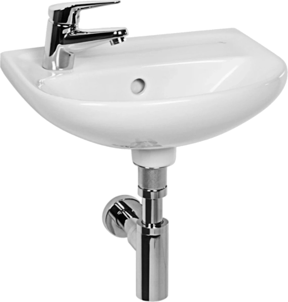 Раковина Jika Lyra 40 см отверстие под смеситель слева 8.1527.1.000.105.9 (детальная фотография), современные, hi-tech