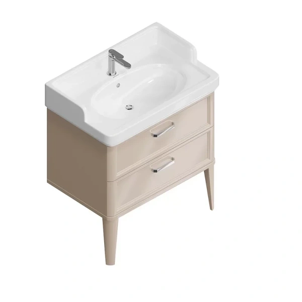 Тумба под раковину напольная Kerama Marazzi Pompei 80 см камео бежевый PO.M.80.2\CAM (детальная фотография), моноблок