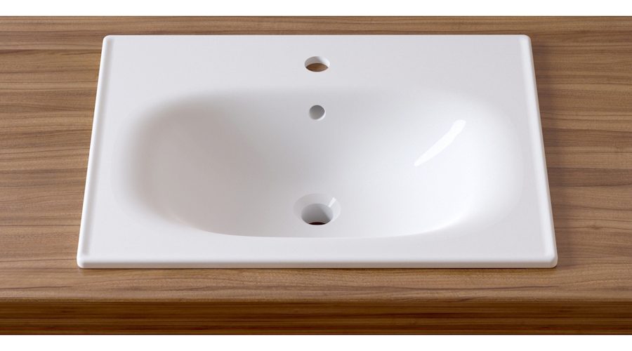 Раковина Lavinia Boho Bathroom Sink 60 см врезная 33312010 (детальная фотография), белые