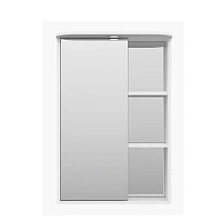 Зеркальный шкаф с подсветкой Misty Венера 55 см белый, правый