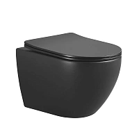 Унитаз подвесной Boheme Nero черный матовый