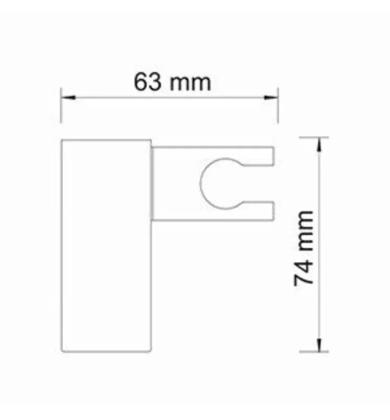 Держатель лейки WasserKRAFT настенный A224 (детальная фотография), по запросу